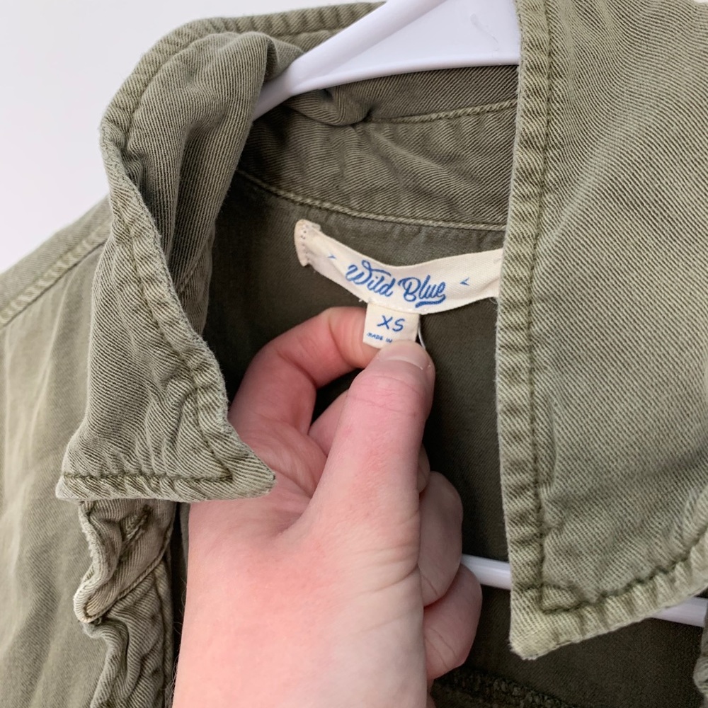 Army green blouse/shirt